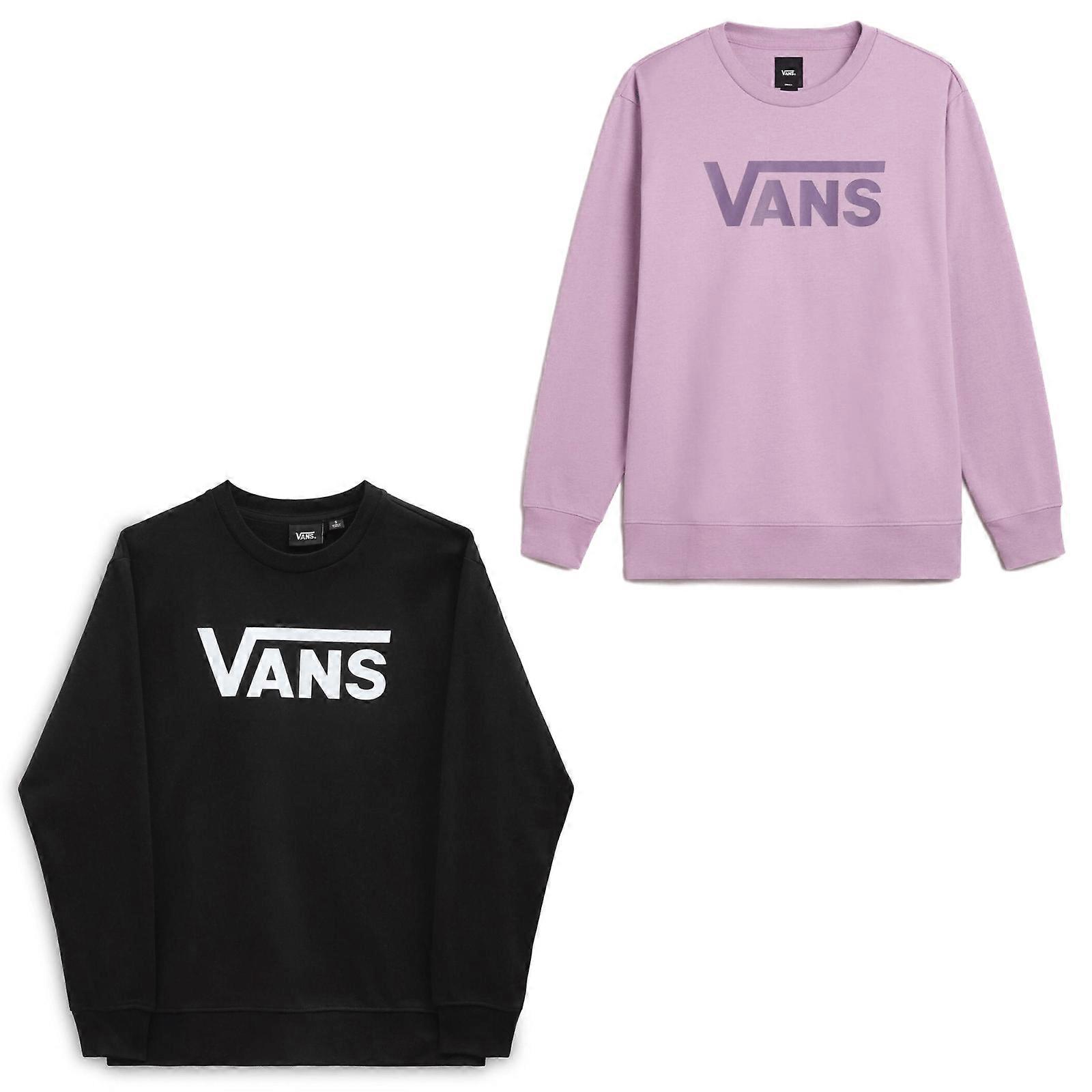 Vans Womens Drop V Logo BFF Crew Jumper Pullover Sweatshirt
