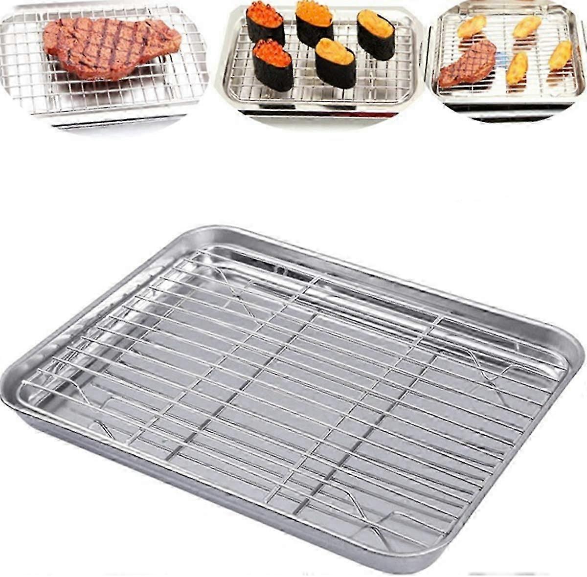 Rustfritt stål dreneringsolje kjølegitterstativ, grillplate