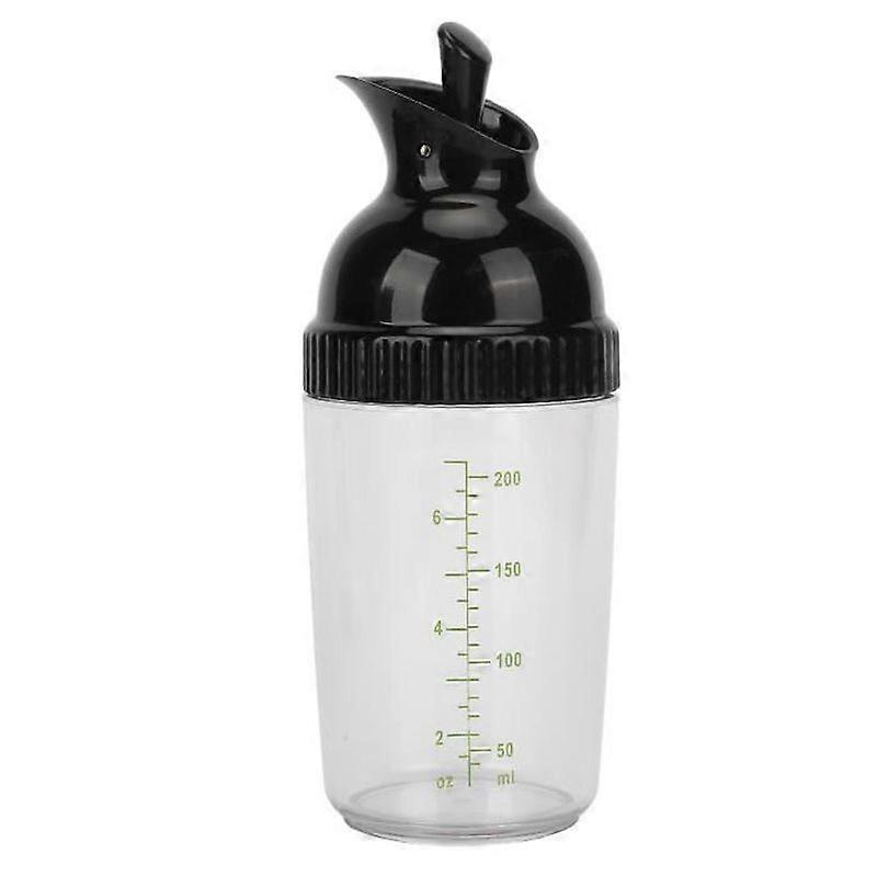 Drfeify Salad Dressing Shaker Bottle 200ml BPA Free No Leak Salad Dressing Jar with Lid