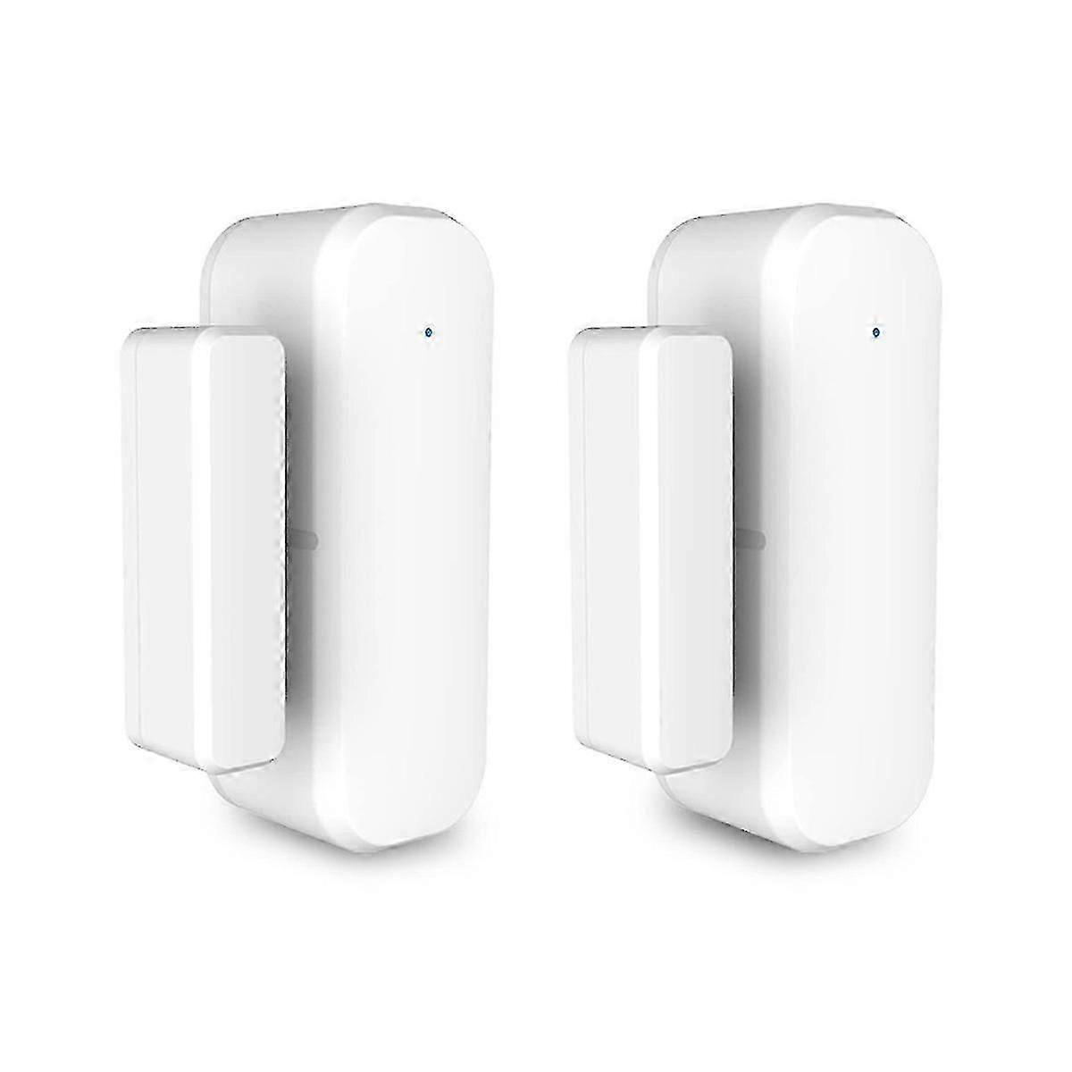 2pairs Smart Door Sensor, Wifi Window Door Sensor Alarm, Contact Sensor For Home Security, Smart Home Automation