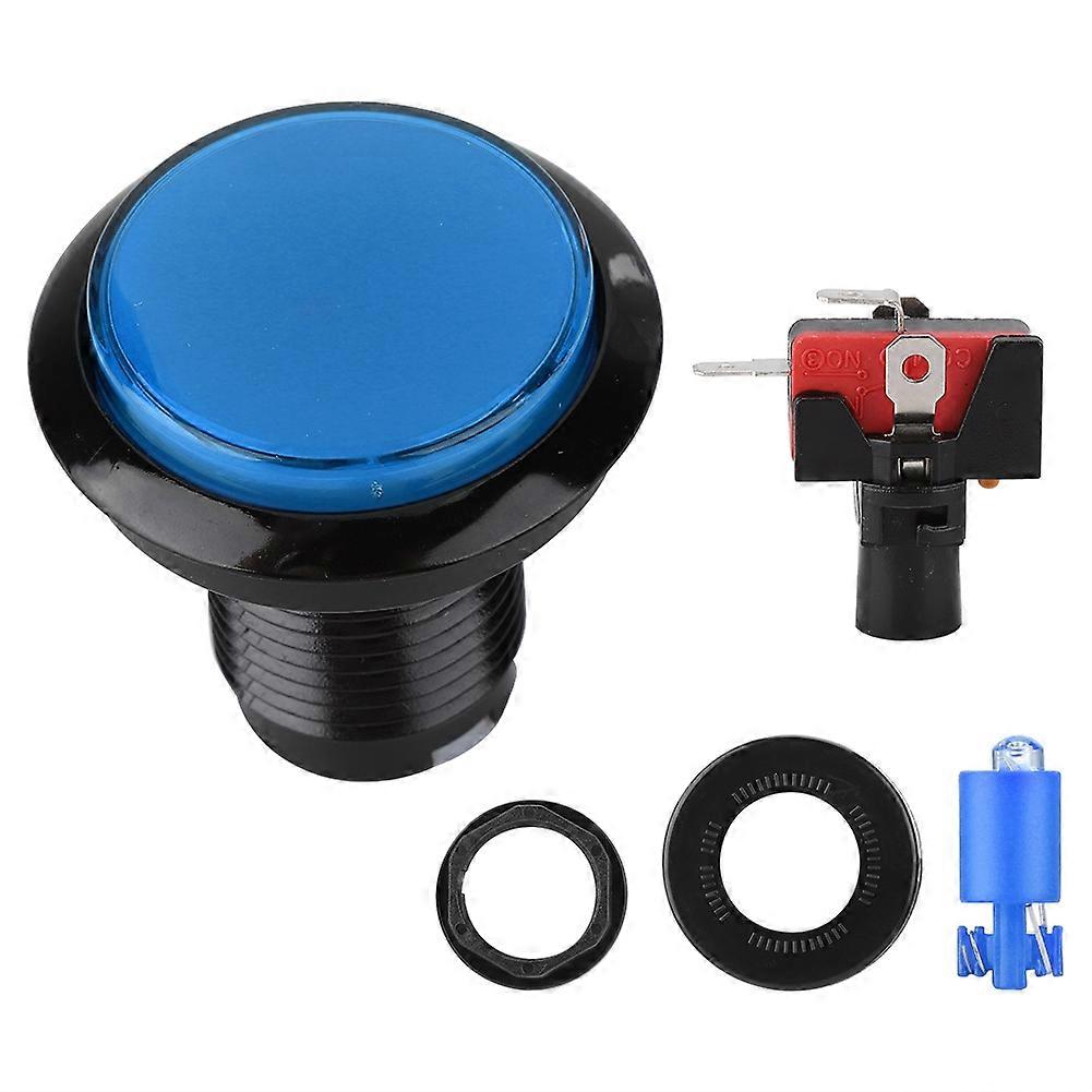 Round LED Lamp Illuminated Large Button To Arcade Machine Games DIY Part(blue)