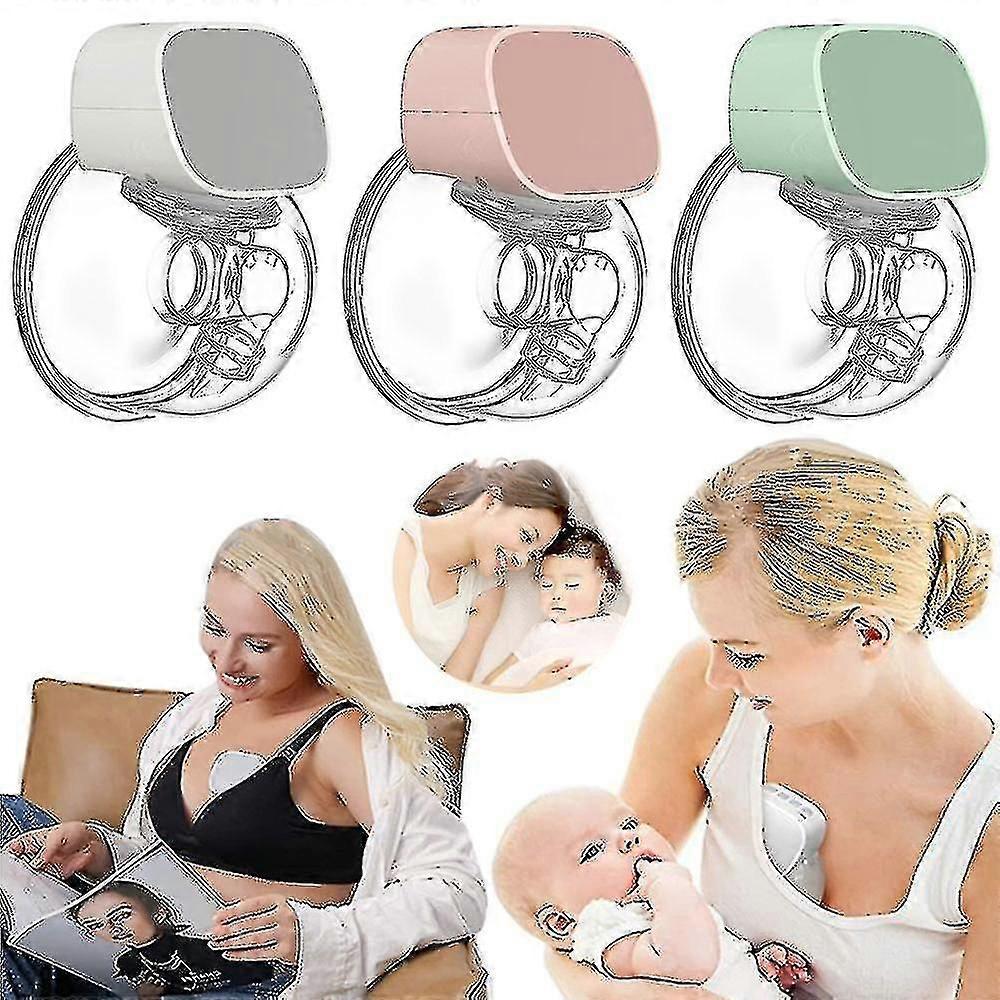 Portable Double Electric Wearable Breast Pump, Low Noise& Hands-free Breast Pumps Prolactinator 1pcs