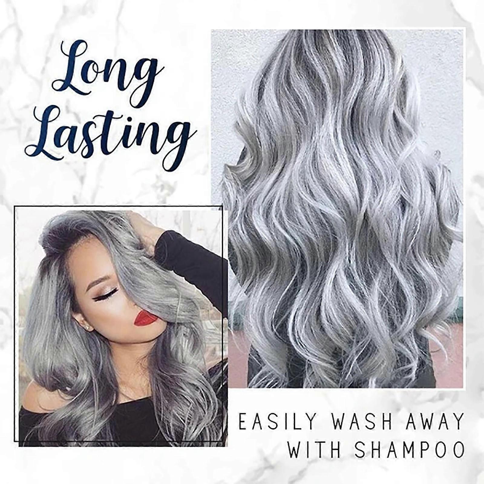 Graue Haarfarbe Wachs Instant Grau Temporäre Creme