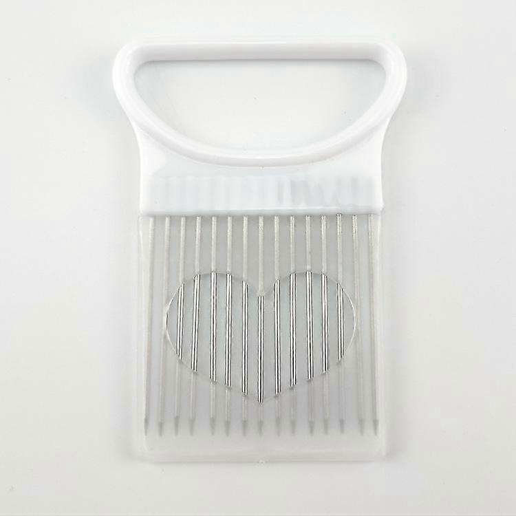 Stainless Steel Onion Needle Fork Vegetable Fruit Slicer Tomato Cutter Cutting Holder Kitchen Accessories Cutting Auxiliary Rack