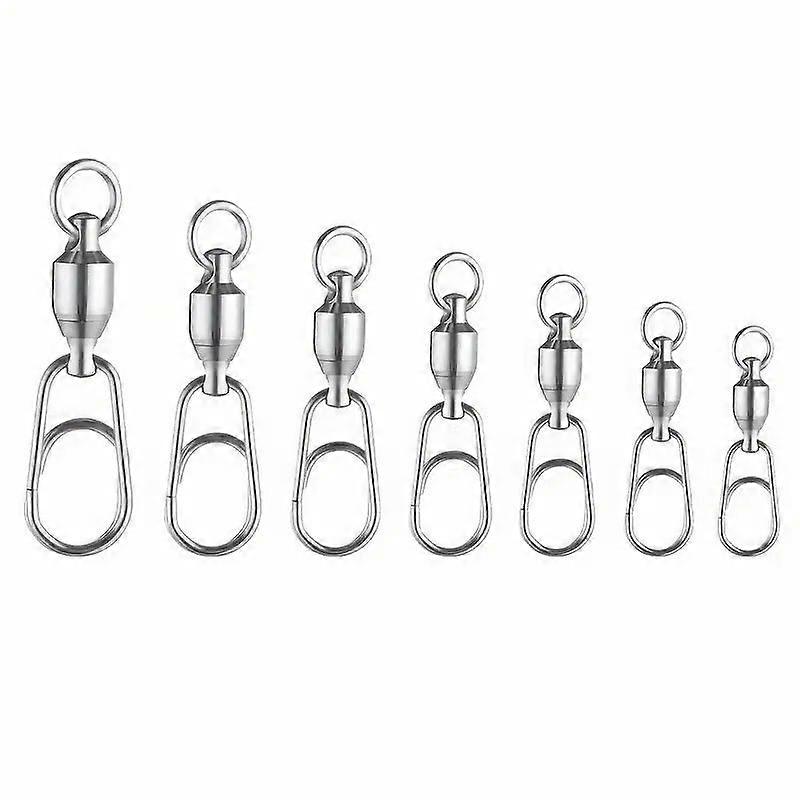 Fishing Connector with Swivel and Quick Clip in Stainless Steel Fishing Connection Clip Fishing Accessory