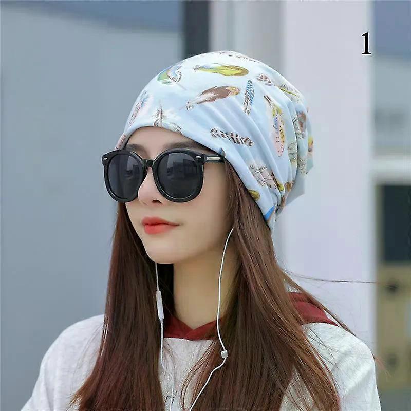 Spring Autumn Winter Bonnet Femme Slouchy Beanie Hat Floral Ski Skullies Beanies Cap Chemo Bonnet Bagyy Cap