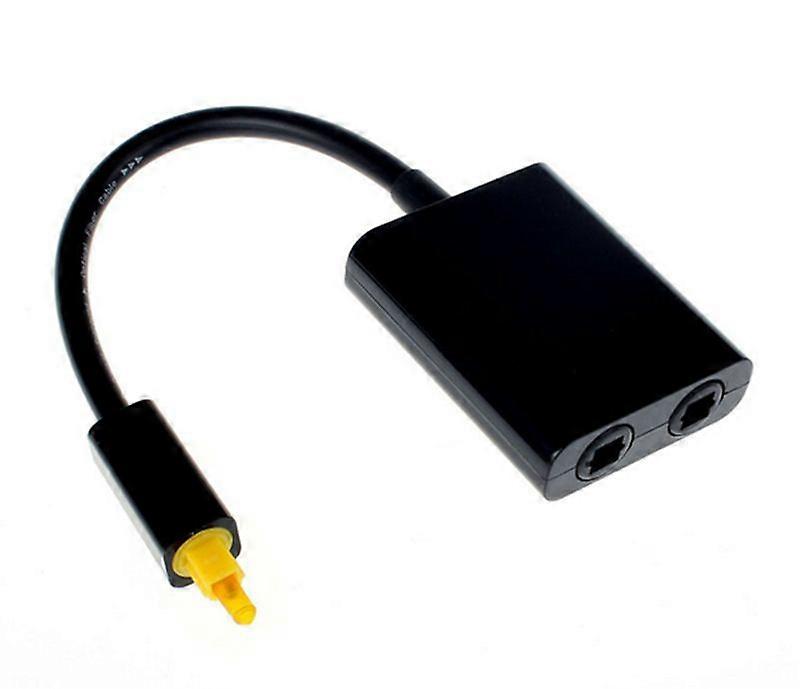 Digital SPDIF Optical Audio Splitter 2 Way Toslink Splitter Adapter 1 Input 2 Output SPDIF Optical
