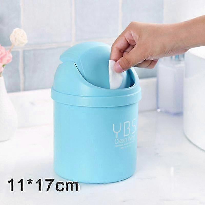 Desktop Mini Waste Bin Small Trash Can Household With Bins Desk Storage