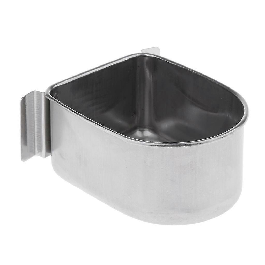 ステンレス鋼の鳥かご食用水ボウルハンギングボックスコンゴウインコフィンチ恋鳥