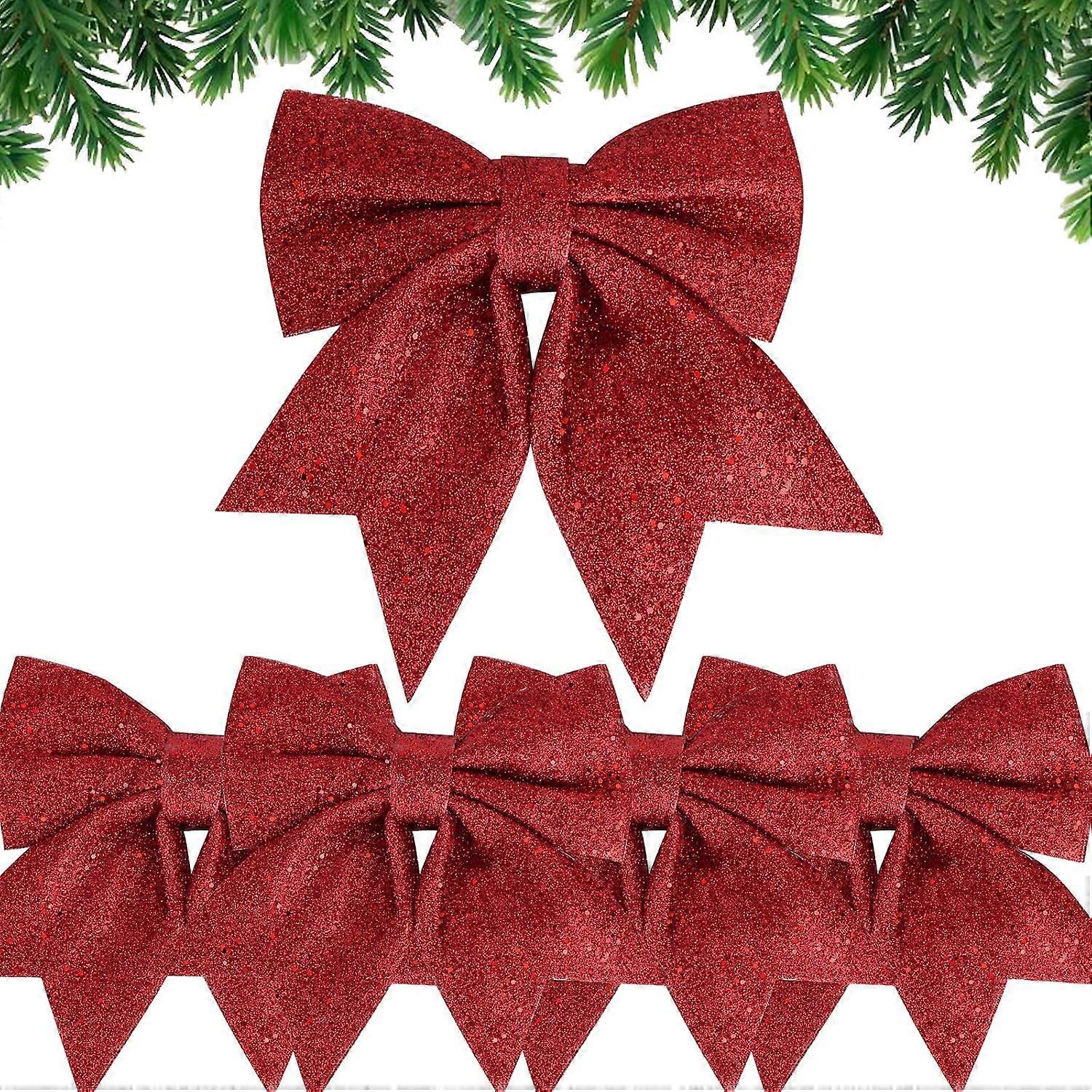 Weihnachtsschleifen, Glitzerdesign, Kranzschmuck