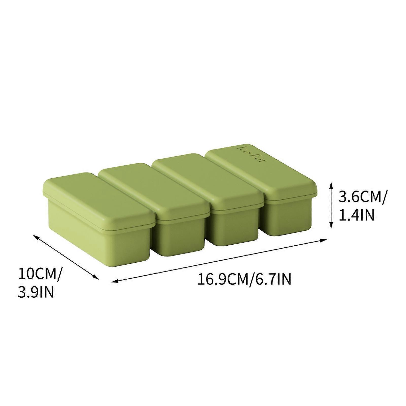 Long Ice Mould With Large Capacity Ice For Household Ice Storage Ice Making Pressing With Lid Refrigerator For Freezing Ice Cubes Quick-release