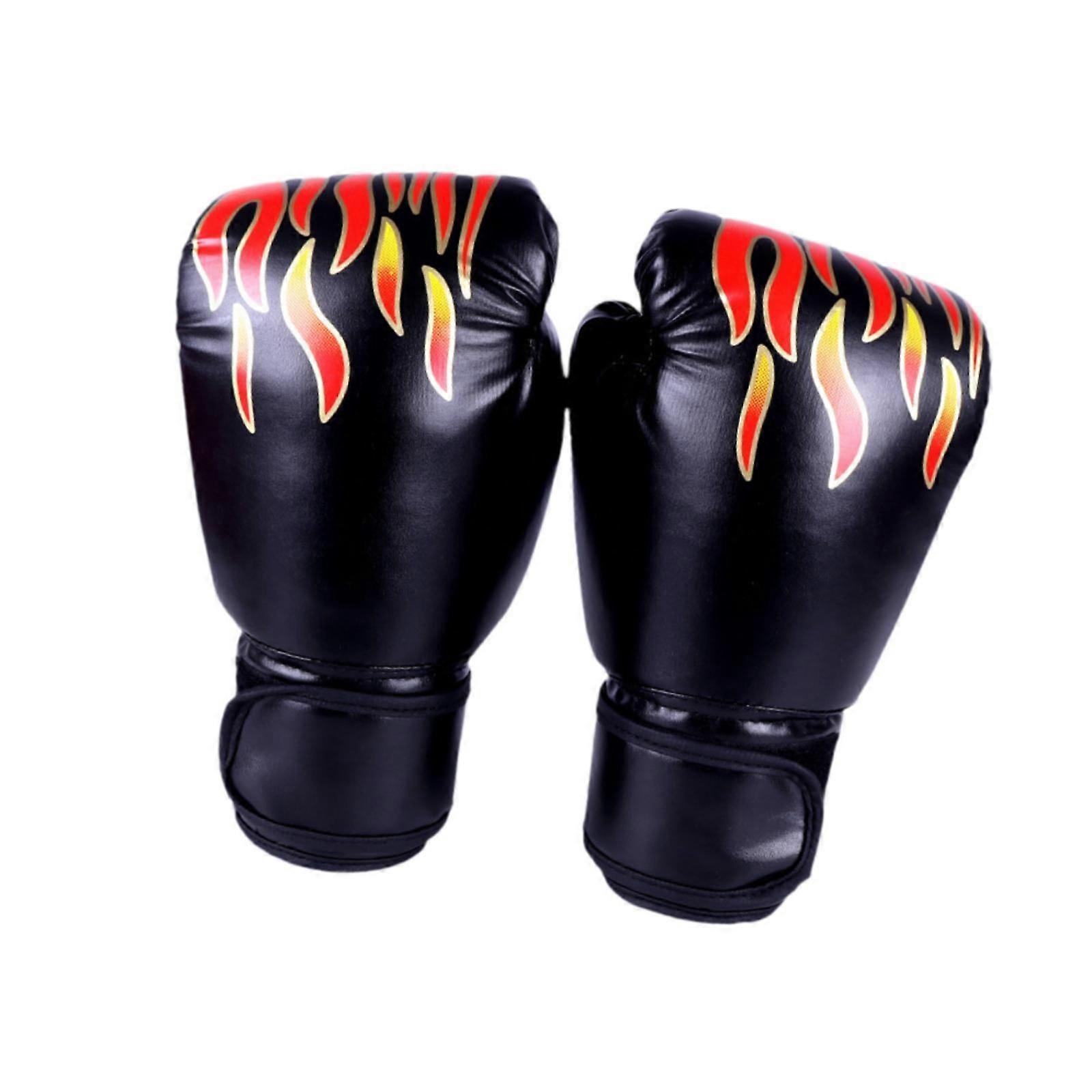 قفازات الملاكمة مريحة مريحة القفازات للسجال الكيك بوكسينغ التدريب الأحمر البالغين