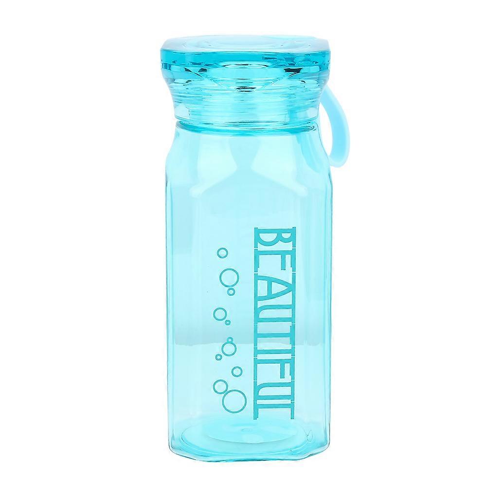 350ml simple plastic leakproof water bottle (blue)