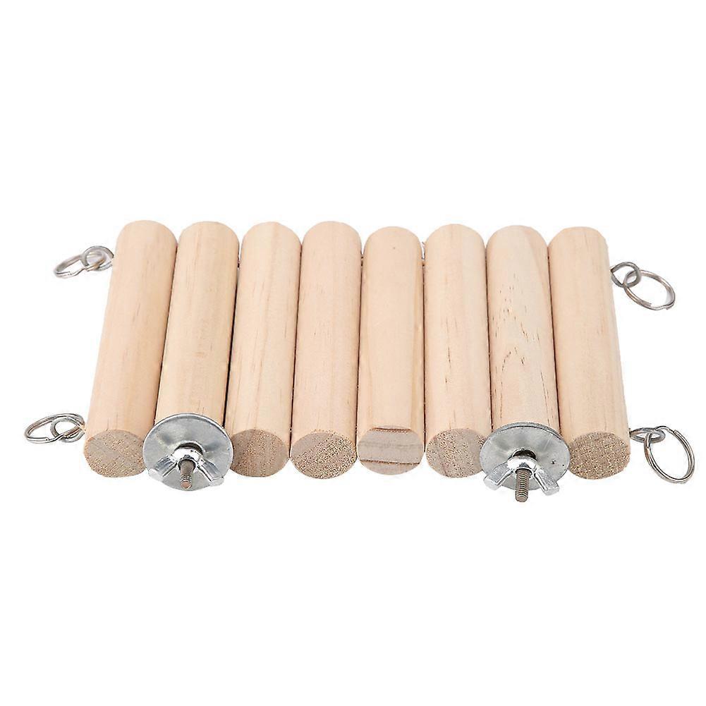 Wooden Hamster Springboard Swing Toy for Parrots and Squirrels