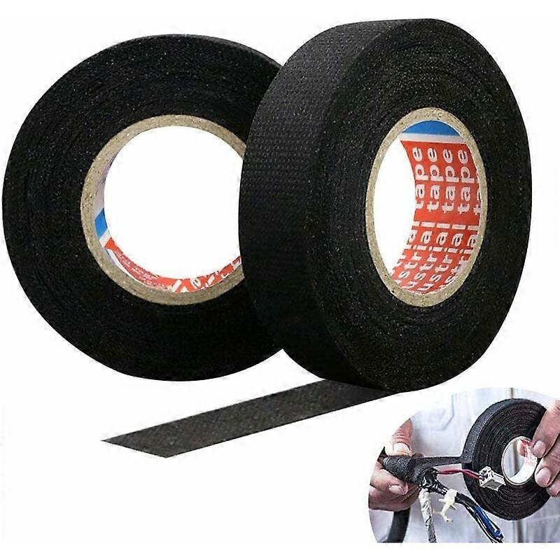 Automotive Wiring Harness Tape, Highly Durable Cloth Material For Secure Closure, Flexible Backing Ensures Easy Installation, For Exposed Wires And