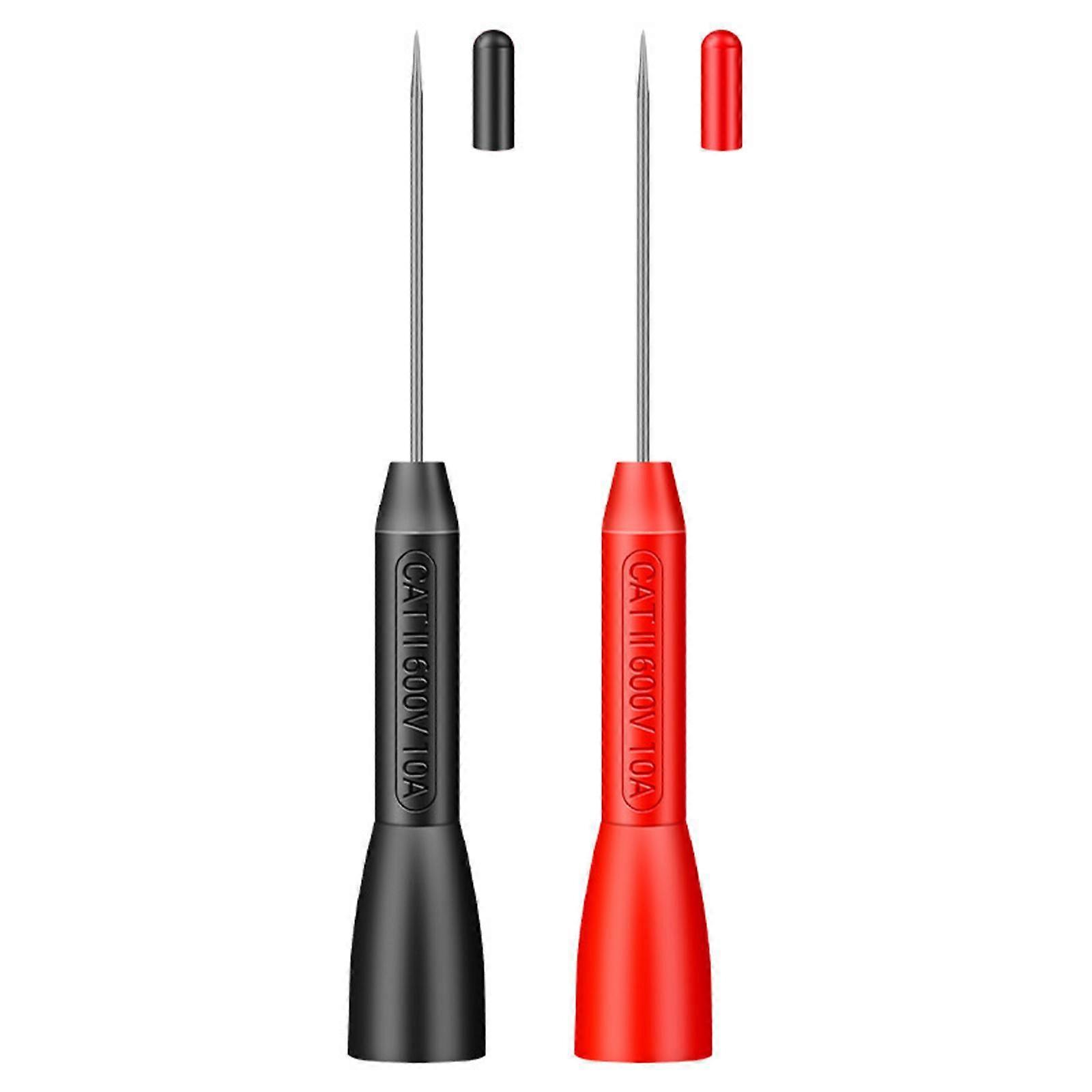 2X Multimeter Testing Lead Extention Back Probes Sharp Needle Micro