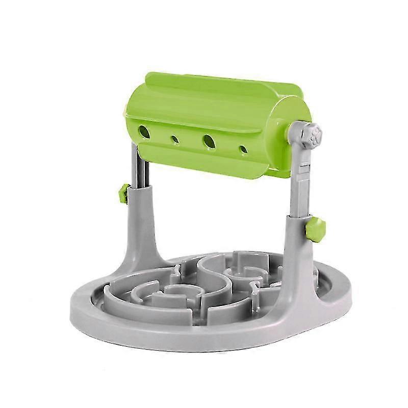 Pet 2 In 1 Dog Treat Dispensing Toy with Puzzle Feeder Interactive Treat Dispenser for Mental Exercise for Puppy Small Medium and Large DogsGreen