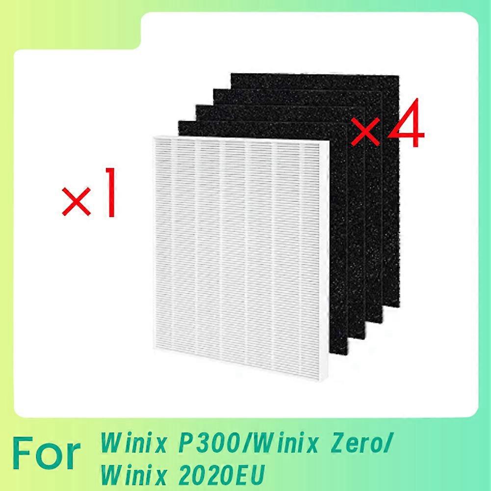1 HEPA Filter and 4 Activated Carbon Pre-Filters for Winix P300/ Winix Zero/Winix 2020EU Air Purifie