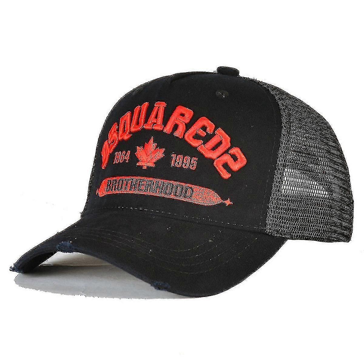 Mænds Mesh Baseball Cap Broderi Bogstaver Dsquared2 Sort