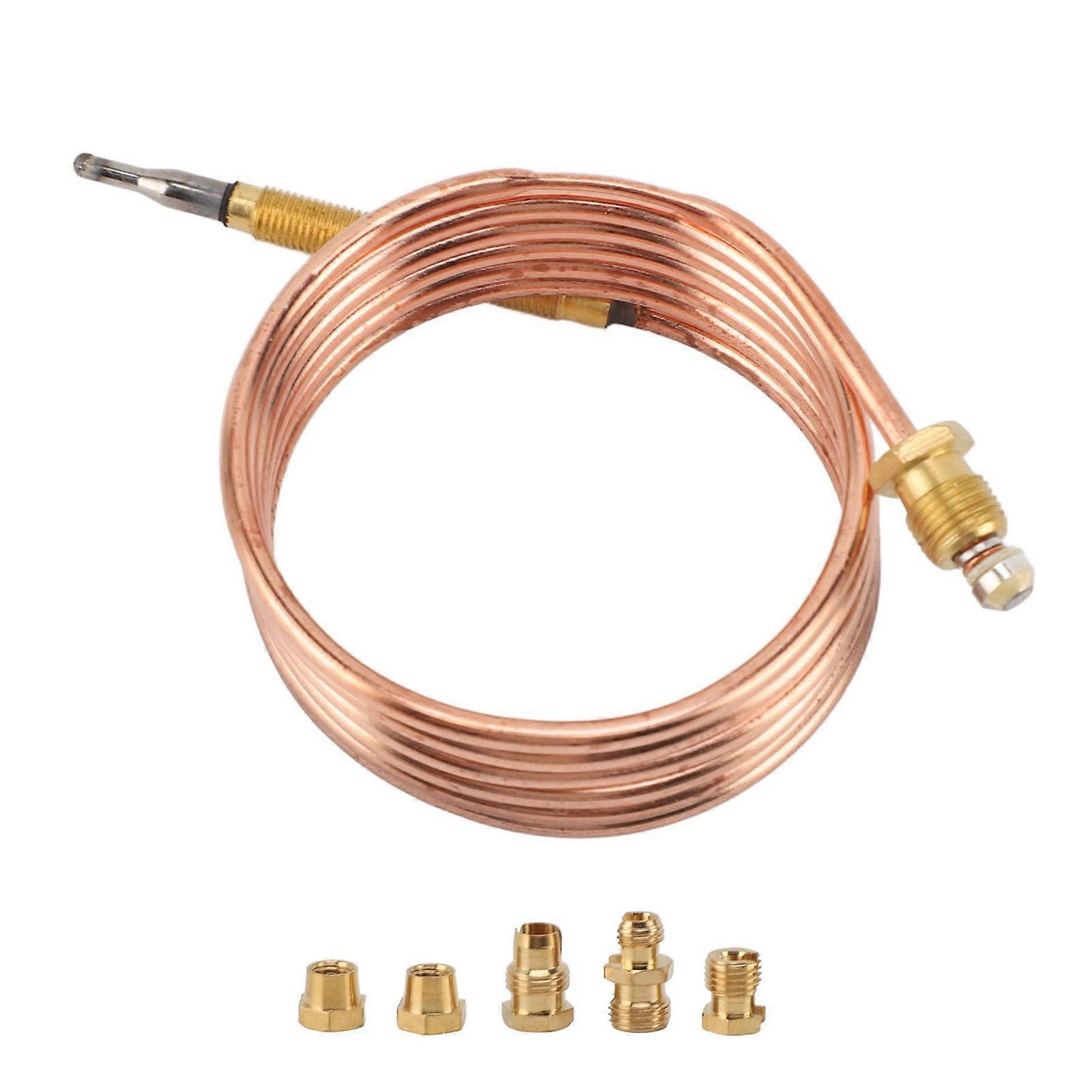 Replacement Thermocouple for Gas Furnaces, Boilers, Water Heaters, Flameout Protection Device, Temperature Probe 1200mm/47.2in