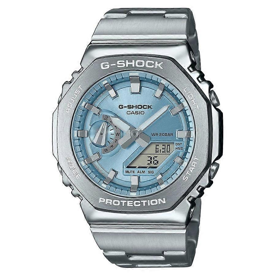 Casio G-shock Gm-2110D-2aer Erkek Analog-Dijital Saat - Gök Mavisi Paslanmaz Çelik