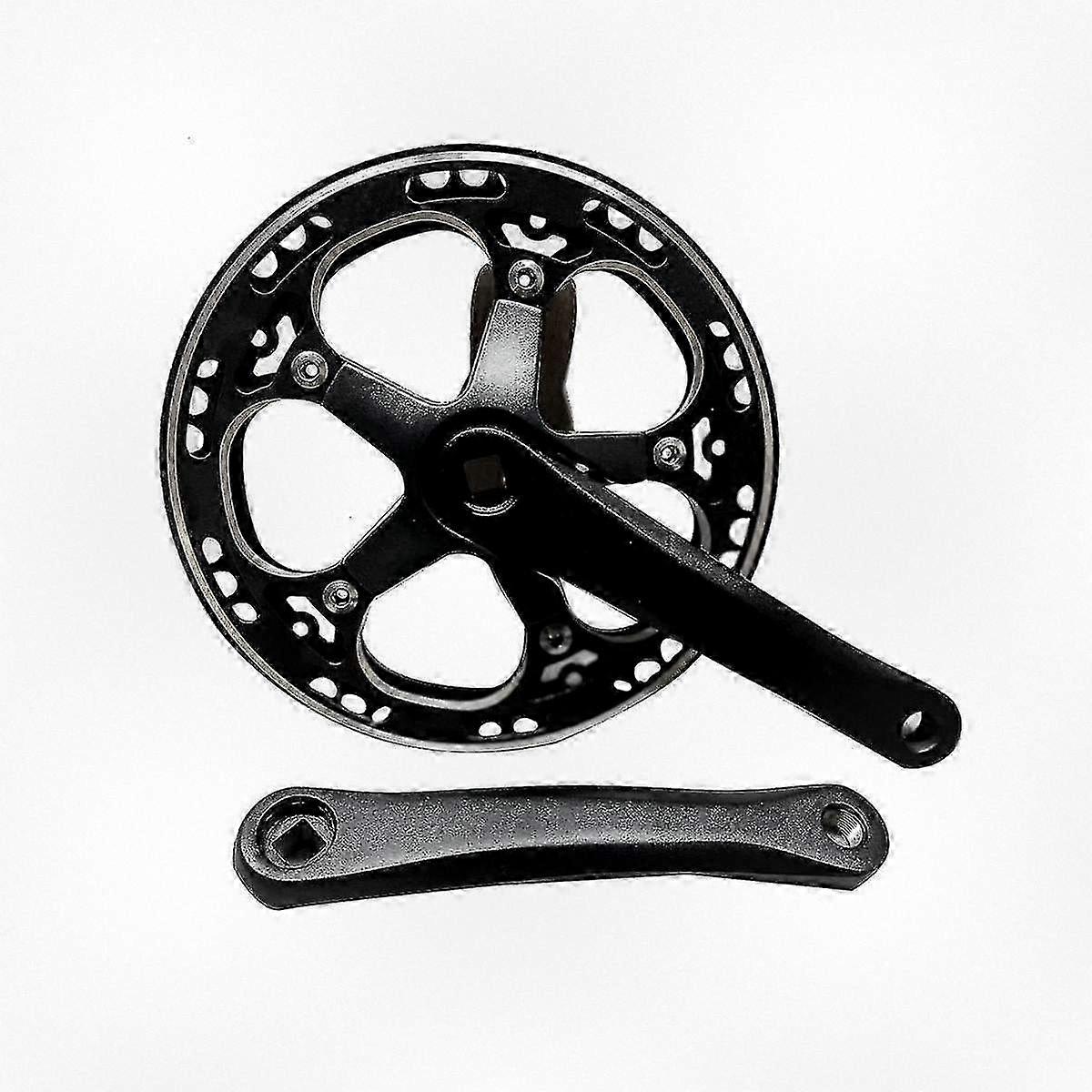 48T Single Speed 170mm Folding Bicycle Crankset for Road Bike, Chainwheel Sprocket Cycling Component