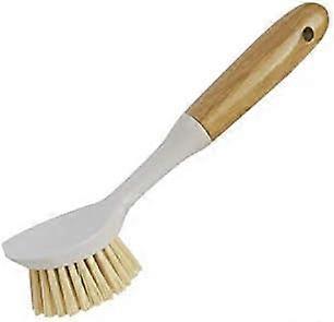 Bamboo Handle, Dish Scrubber, Non-scratch, Kitchen Cleaning