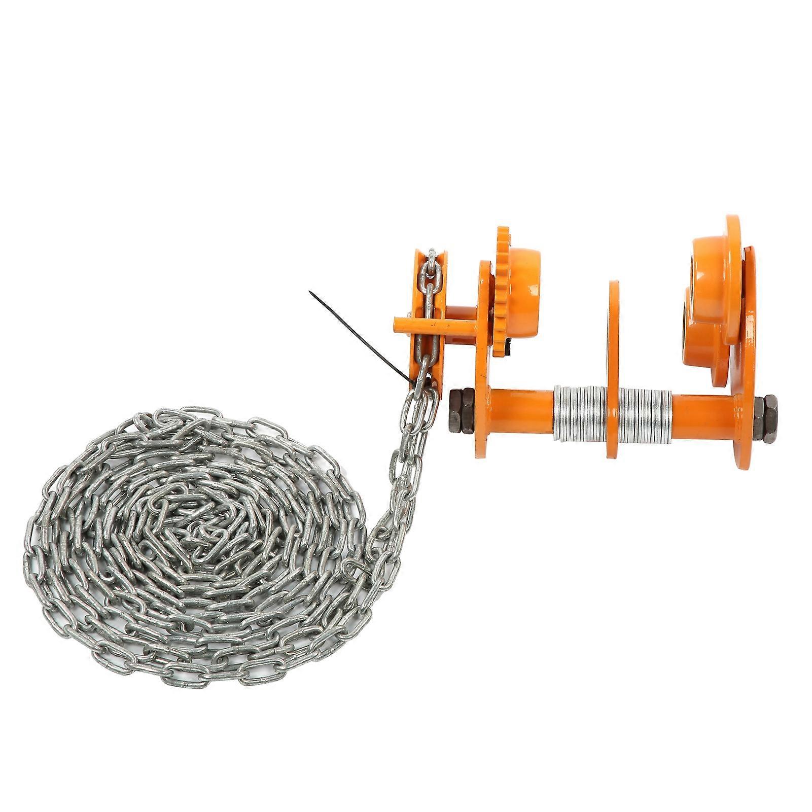 Heavy Duty Push Roller Hand Trolley with 3 Meter Chain, Mechanical Equipment
