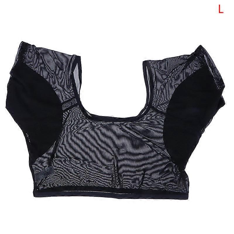 Underarm Sweat Pad Vest Absorbent Deodorant Pad Women T-shirt Shape Sweat Pads Reusable Washable Transparent Mesh Ultrathin