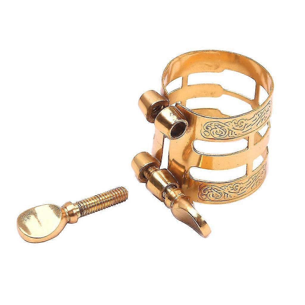Double Screw Adjustment Saxophone Fastener Clip Compact Sax Ligature For Alto