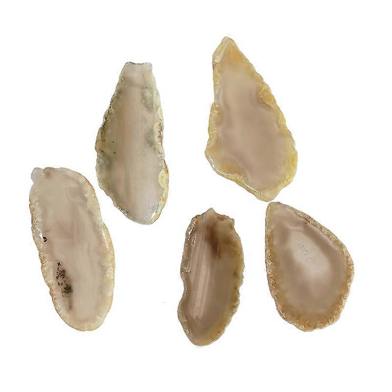 Natural Rough Stone Slice Agate Landscape Slice Colorful Wind Chime Slice Pendant Without Hole Agate Slice