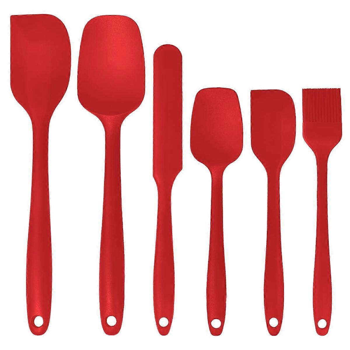Versatile Heat-Resistant Silicone Jar Spatula Set For Baking