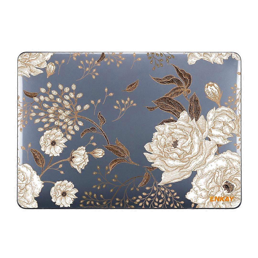 ENKAY Vintage Pattern Series Laotop Protective Crystal Case For MacBook Pro 14.2 inch A2442