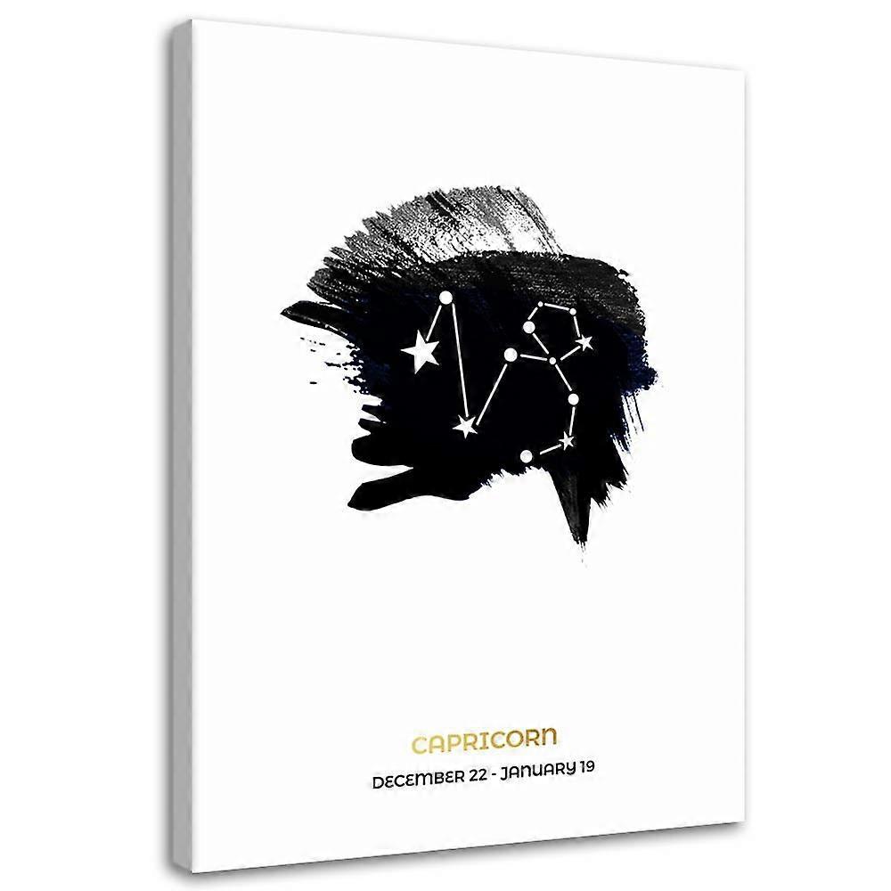 Leinwandbild, Sternzeichen - Steinbock - 60x90