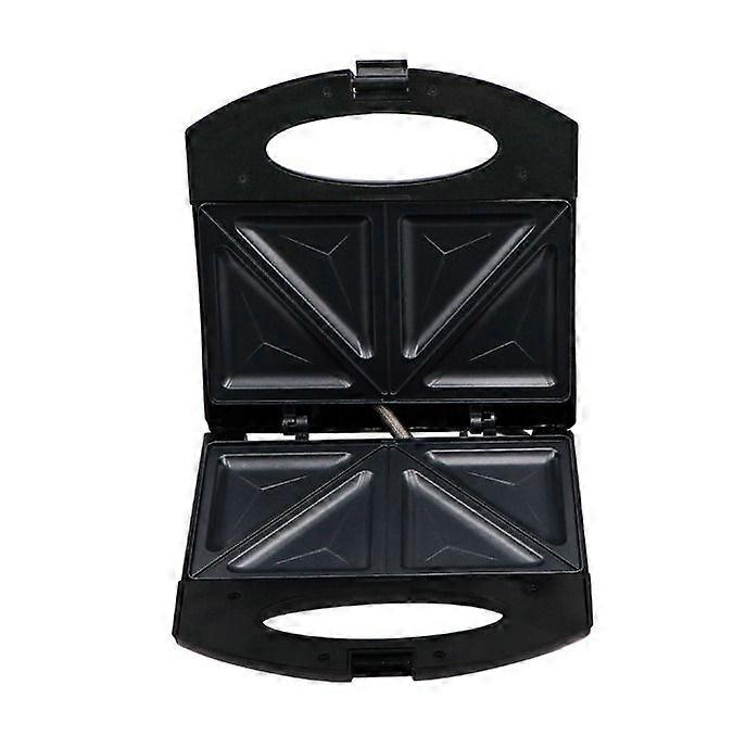 Sandwich machine household breakfast machine multi-function automatic double-sided heating mini bread machine (black triangle plate)