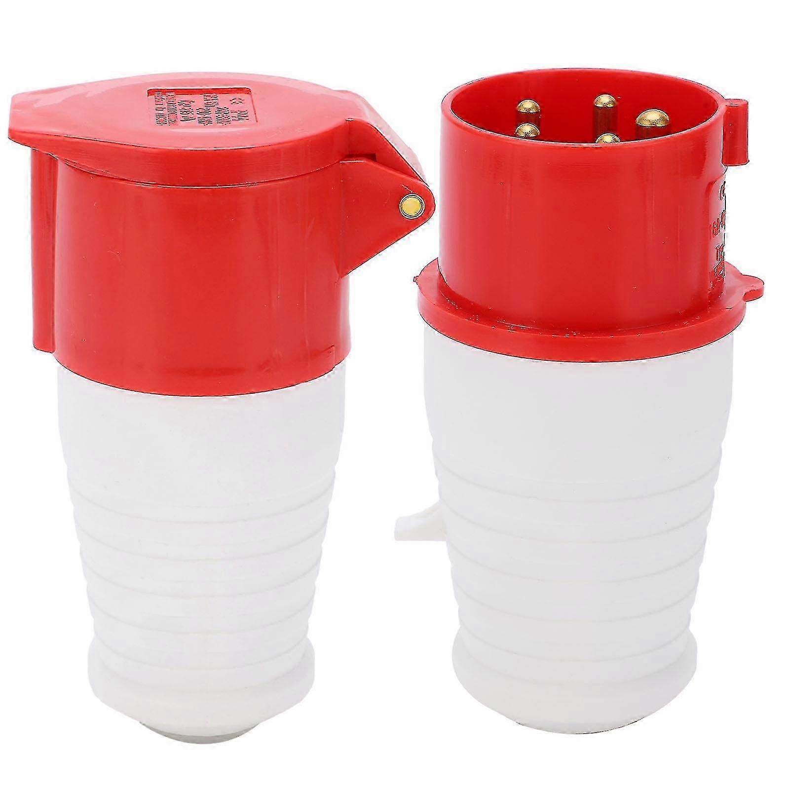 3 Phase Industrial Plug Coupler IP44 Rated 380V for Construction Sites EU