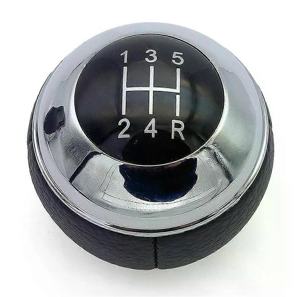 Manual 5 Speed 6 Gear Shift Knob Shifter Lever Leather Chrome For Mini For Cabrio R52 R53 For Cooper 2002-2008 25117542278