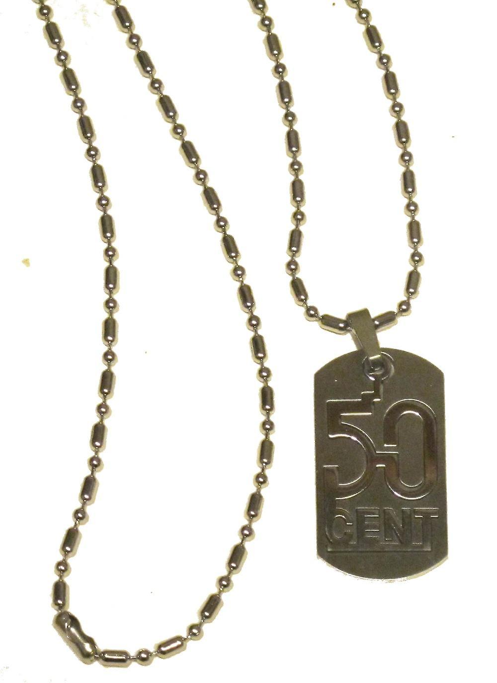 Dog tag necklace silver 