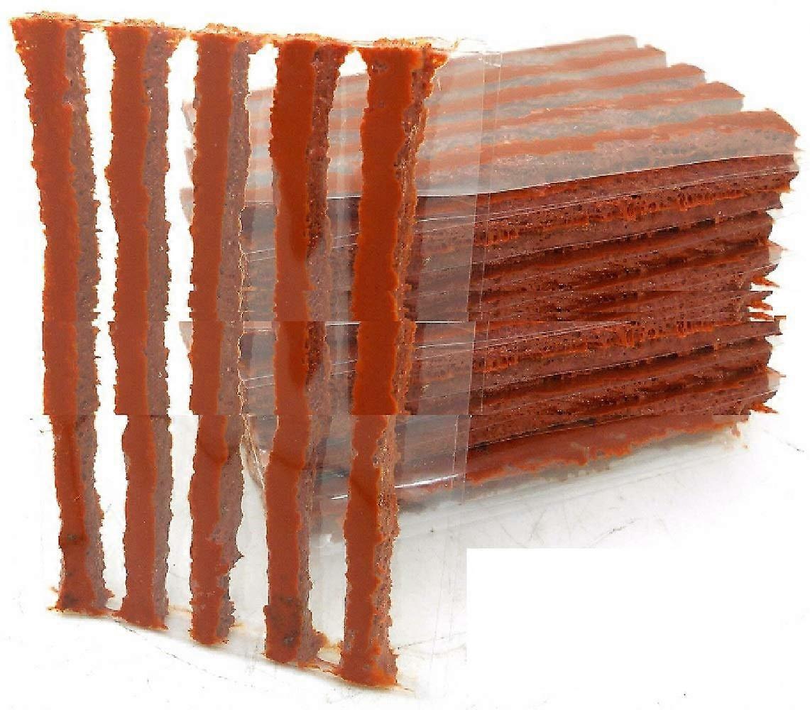 100Pcs TUBELESS CAR FLAT TIRE REPAIR PLUGS REFILL STRIPS 4' x 1/4' PLUG PATCHES