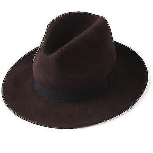 Australská vlna plstěná Fedora podzimní zimní čepice