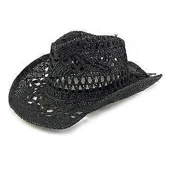 Summer Straw Cowboy Hat Sun Hats Wide Brim Beach Holiday Straw Hat