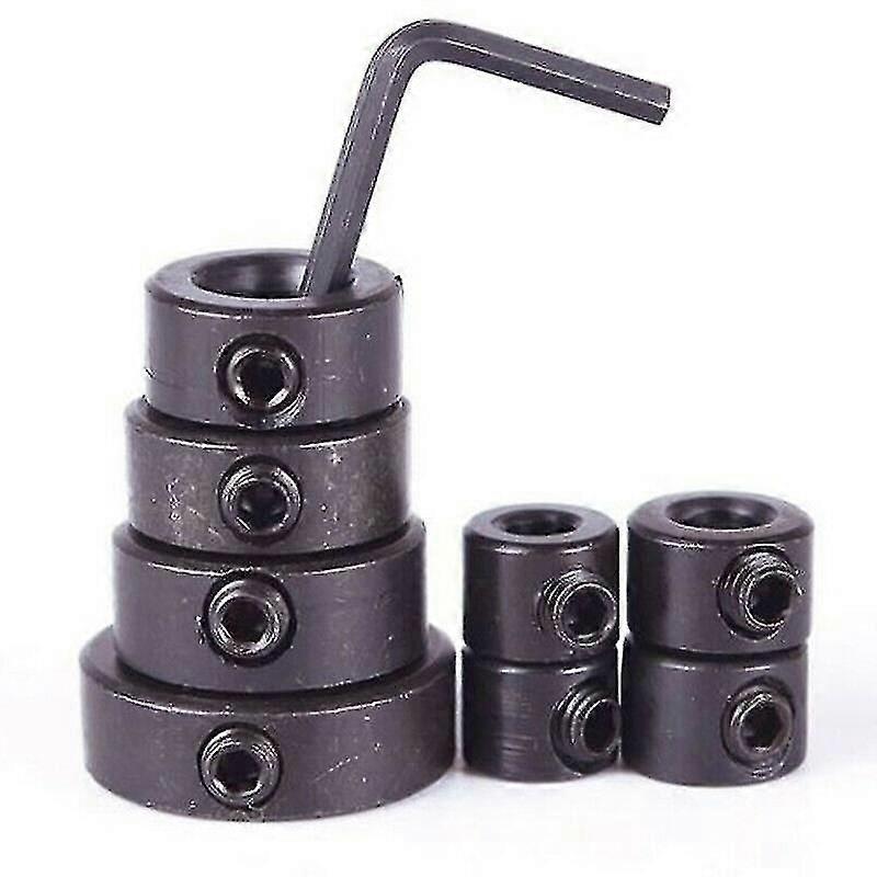 8 Countersink Drill Bit Kit Adjustable Depth Stop Collar Woodworking Drilling