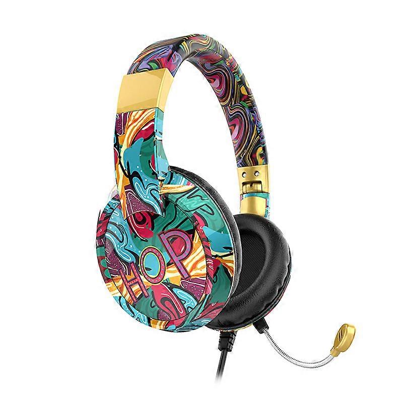 Bluetooth 5.0 Subwoofer Stereo Built-in Microphone Foldable Wireless Headset