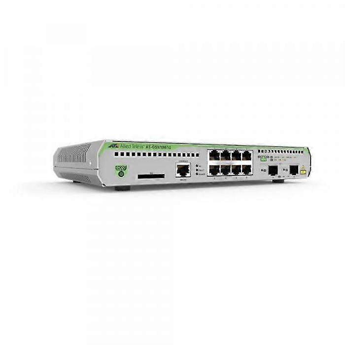 Switch - Allied Telesis - AT-GS970M-10PS - Verwaltet - 8 x 10/100/1000 - PoE+ (124 W)