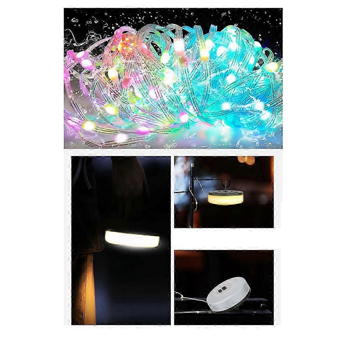 LED Portable Camping Lamps Camping Lights String Light Tape green