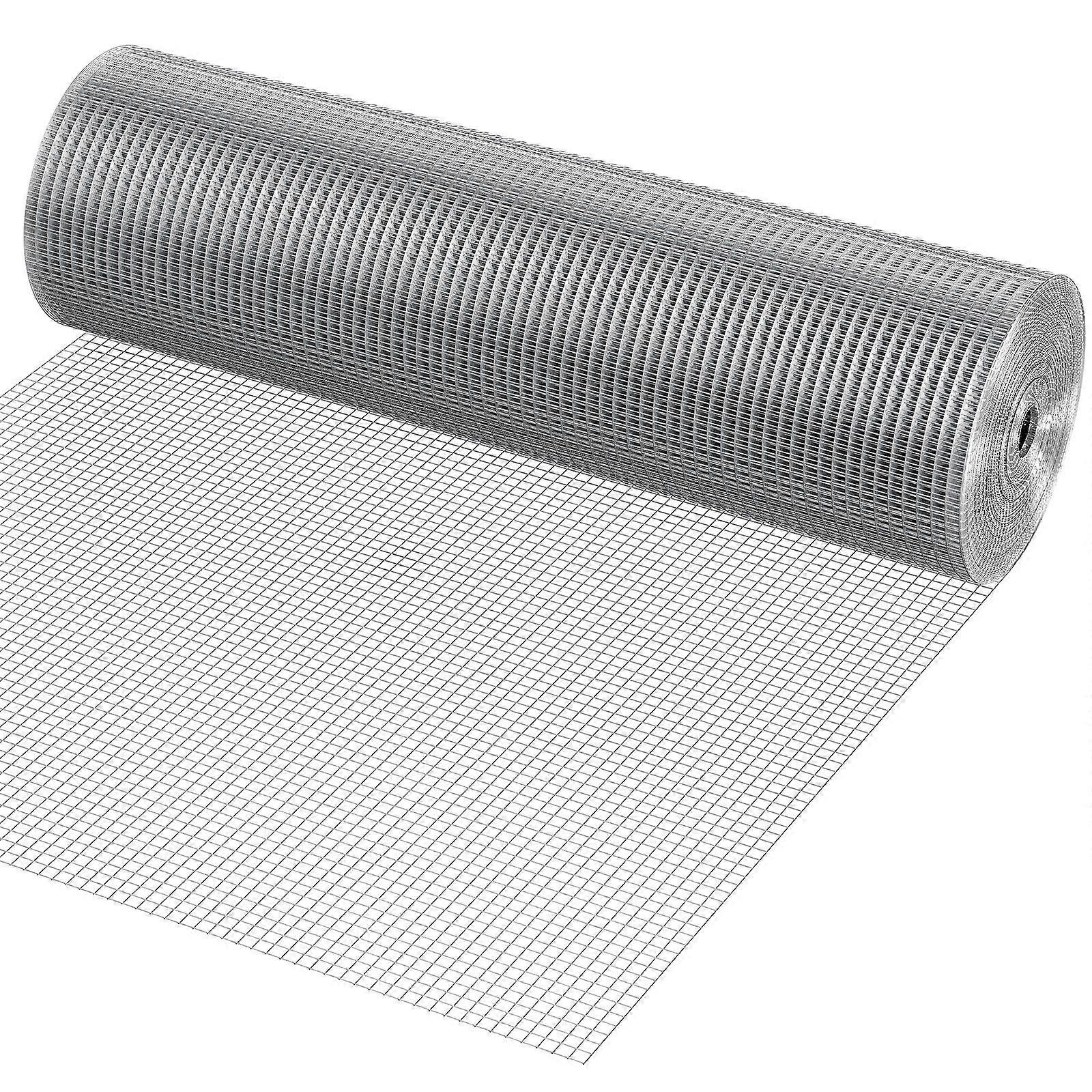 Hardware klut, 1 / 2 tommer 36in x 100 ft 19 Gauge, Varmgalvanisert netting Roll, Chicken Wire Fekting, netting for kaninbur, hage, liten