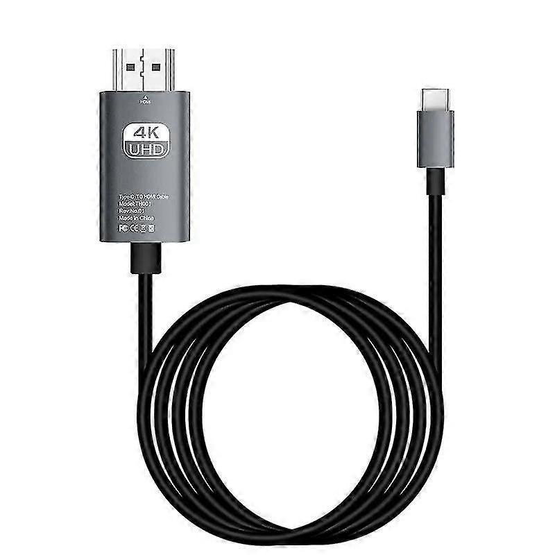 Type C To HDMI HDTV Adapter Converter Male To Male USB 4K 60Hz 30Hz HDMI-Compatible HD-MI Cable For Projector PC Laptop MacBook