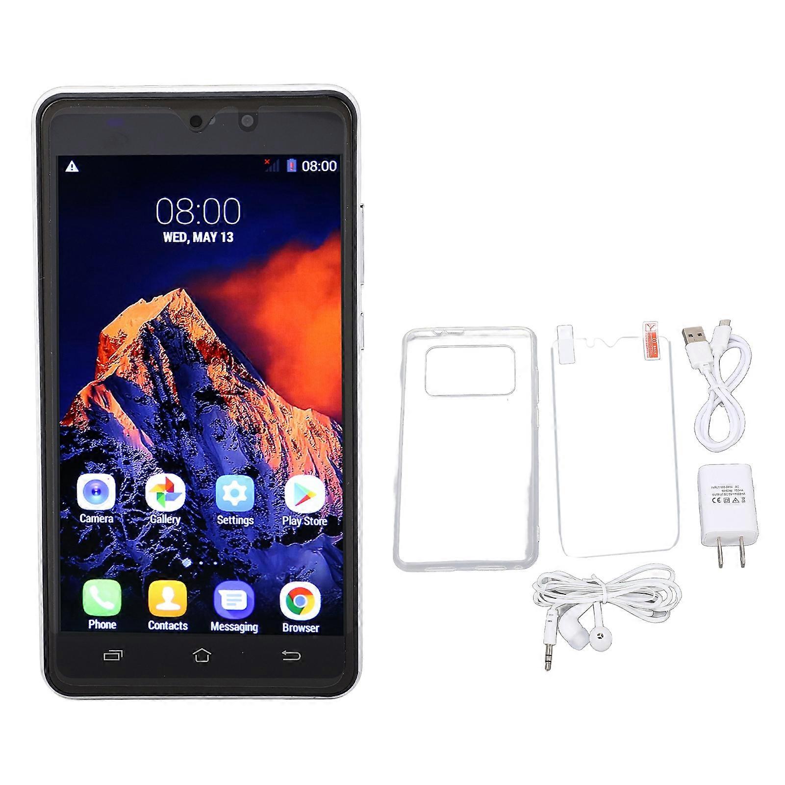 Wifi M11 Ultra Smart Phone 10 Cores 5.5in 5MP 8MP 2GB and 16GB Android 12.0 Phone for Daily White