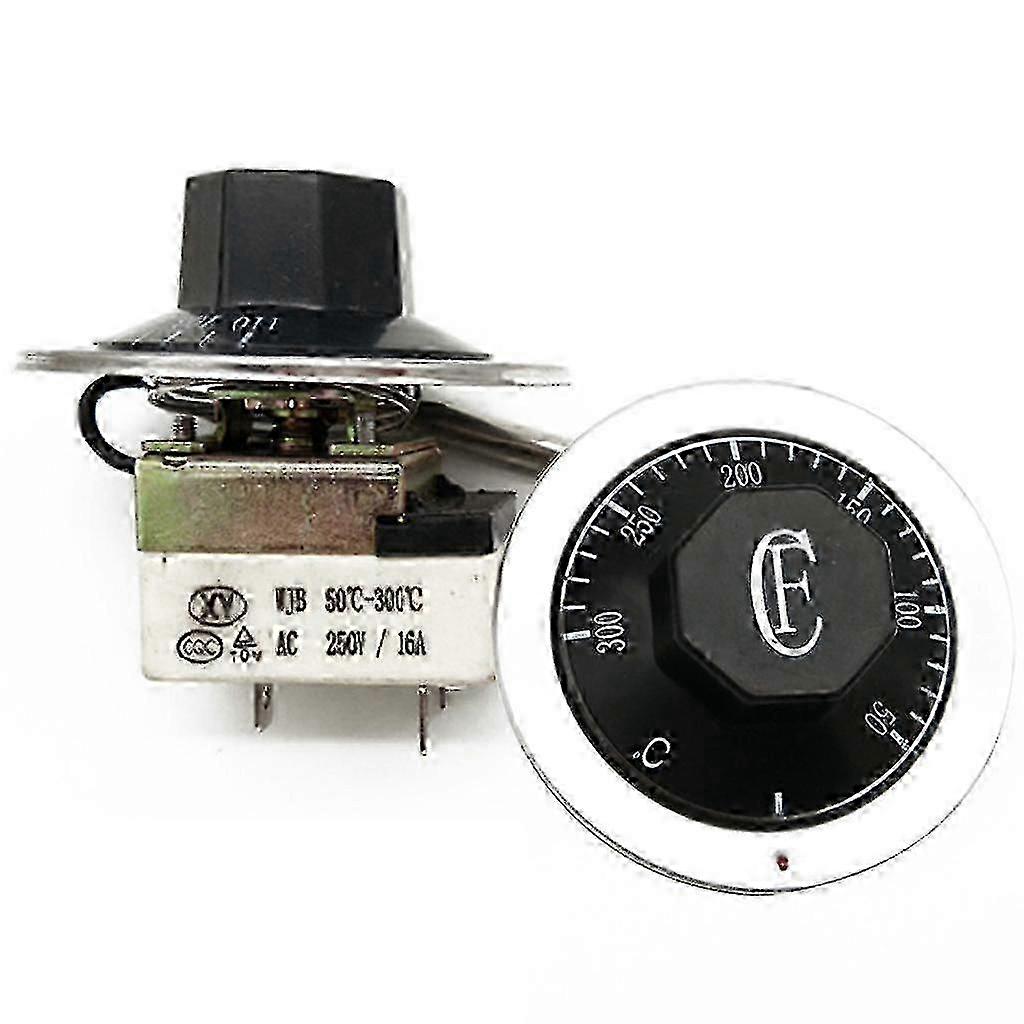 Adjustable 50-300C Mechanical Thermostat with Switch Knob for European Appliances