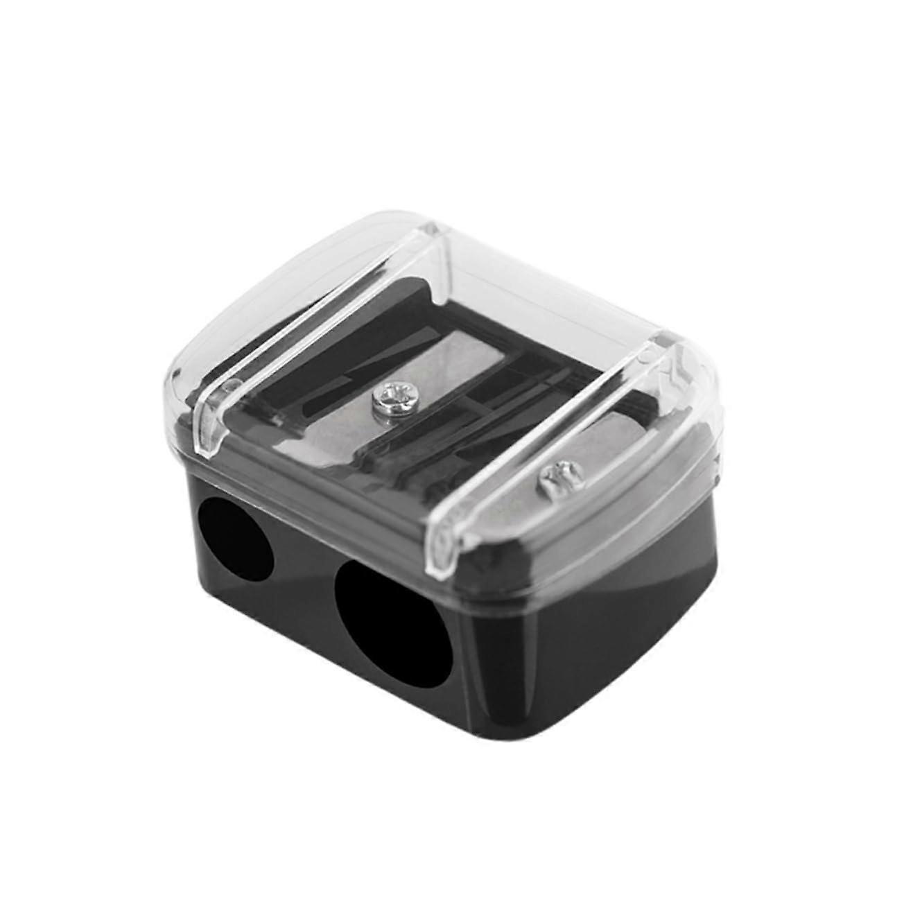 30pcs Mini Eyebrow Pencil Sharpener Double Hole Makeup Sharpener for Eye and Lip Liner Easy Grip Reusable Tool for Women
